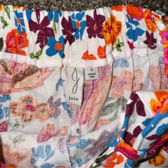 Joie floral Linen/Rayon blend pants size 2 - Picture 7 of 8